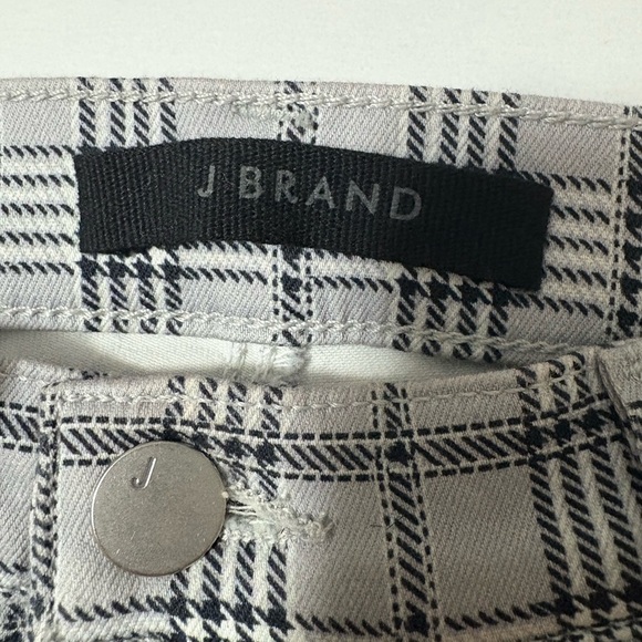 J Brand Grey Plaid Crop Bootleg Pants. Very Soft With Stretch. Size 27 - Picture 7 of 14